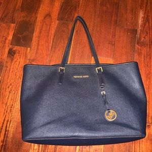 Michael Kors dark navy blue bag